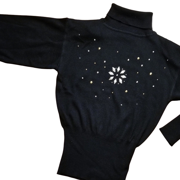 Vintage Sweaters - Vintage 80s 90s Kaelin Ski Sweater Dolman Sleeves
